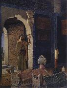 Old Man in front of a Child's Tomb. Osman Hamdy Bey